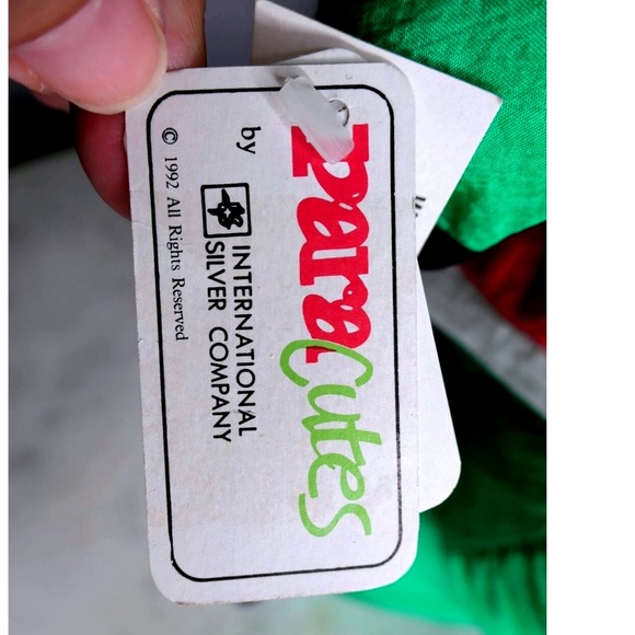 Vtg 1992 ParaCutes Santa Dino Nylon Parachute Rex Gator Plush Toy NWT 90s NWT LG - Picture 3 of 11